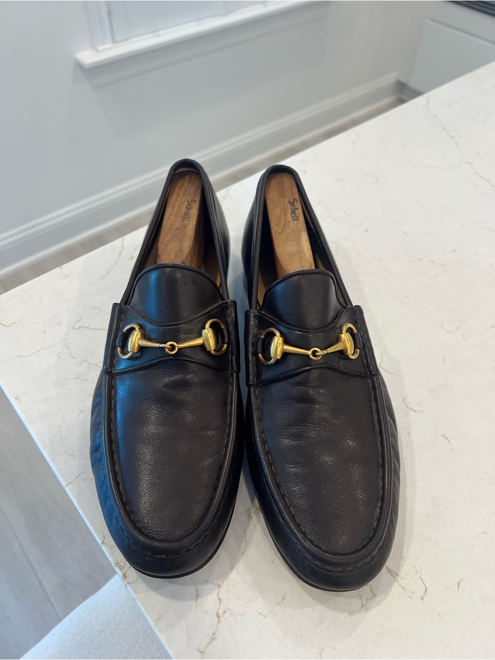 EUC Gucci Leather Brown Horsebit Loafers - Picture 2 of 9